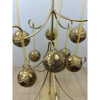 Bejeweled Gold Christmas Ornaments, Fancy Jeweled Xmas Tree, Opulent Tree Ornaments | Etsy (US)