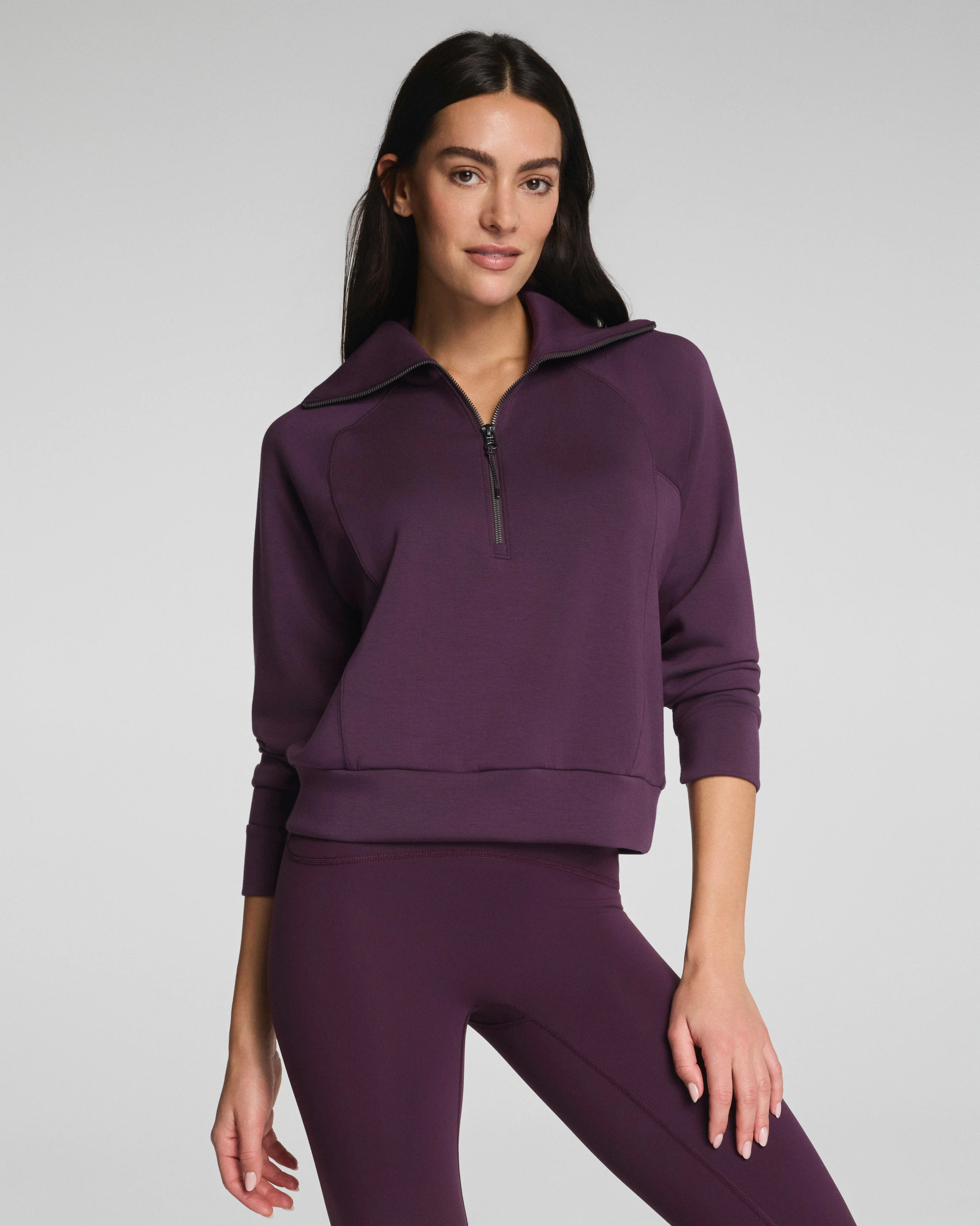 AirEssentials Lightweight Half Zip Sweatshirt | SPANX | Spanx