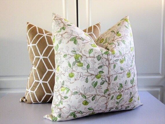 Read the full title
    Charlotte Moss Decorative Pillow Cover-Farmhouse "Ethyl" Granny Smith App... | Etsy (US)