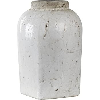 Zentique Tall Jar, Small, White | Amazon (US)
