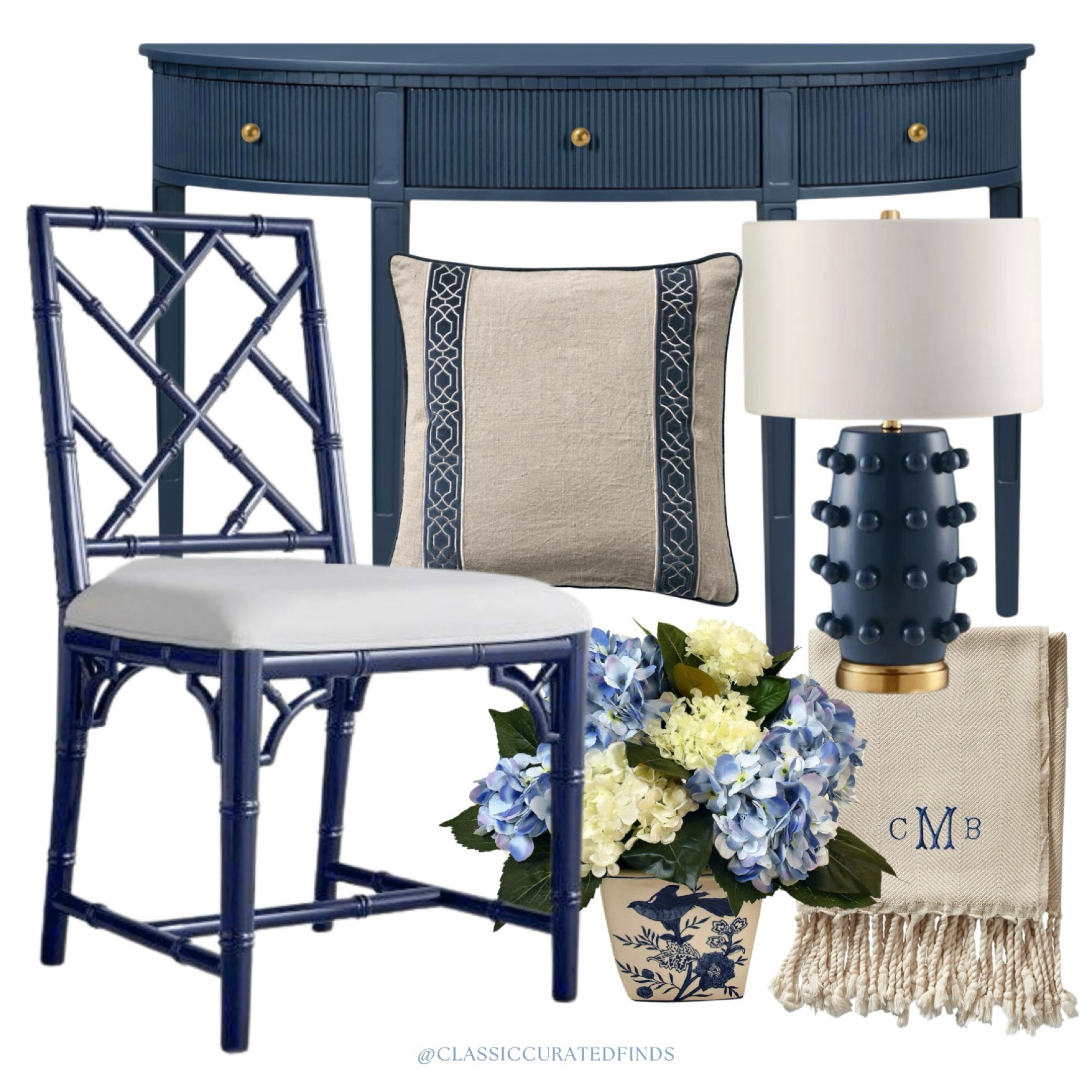 Classic navy home decor💙

Grandmillennial, Console Table, Chair, Blue and White, Lamp

#LTKHome