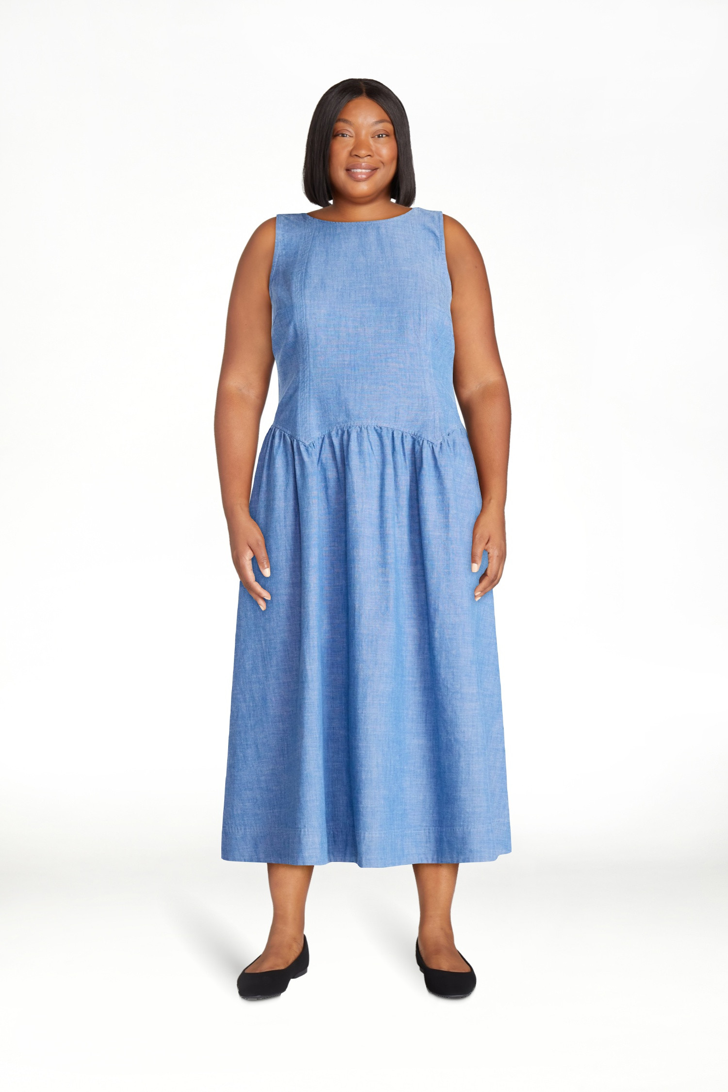 Free Assembly Women’s and Women's Plus Sleeveless Cotton Racer Back Maxi Dress, Sizes XS-4X | Walmart (US)