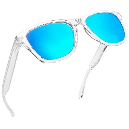 Joopin Unisex Polarized Square Sunglass, Blue | Walmart (US)