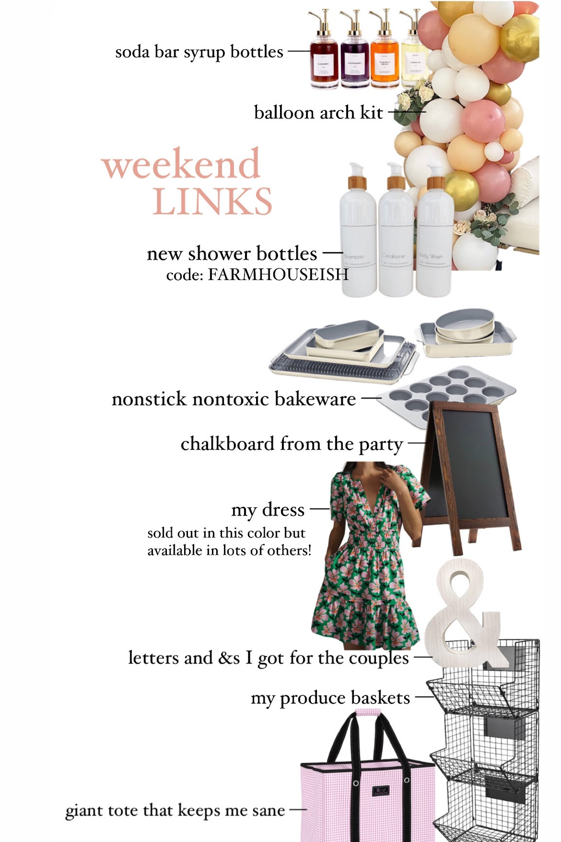 Weekend links! Shop everything I used for the couples shower & more this weekend!



#LTKitbag #LTKstyletip #LTKFind