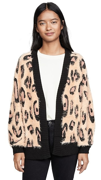 Fluffy Leopard Cardigan | Shopbop