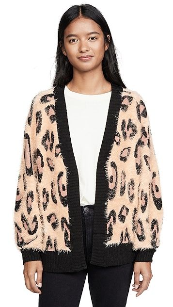 Fluffy Leopard Cardigan | Shopbop