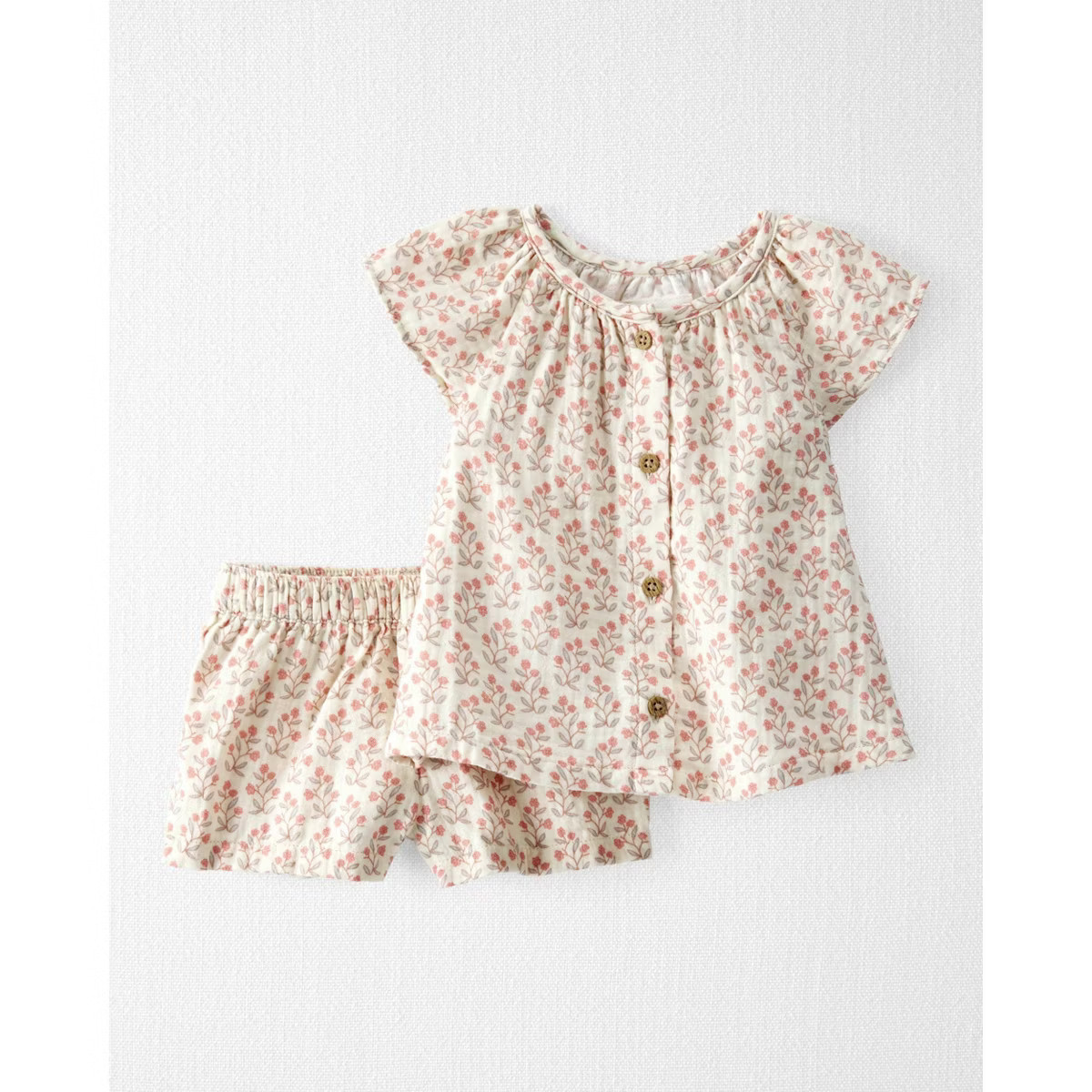 Little Planet by Carter's Organic Baby Girls' Woven Coordinate Set | Target
