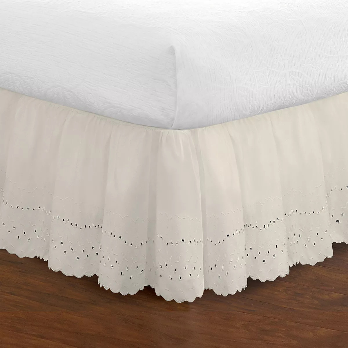 Fresh Ideas Ruffled Eyelet Bedskirt or Pillowcase | Kohl's