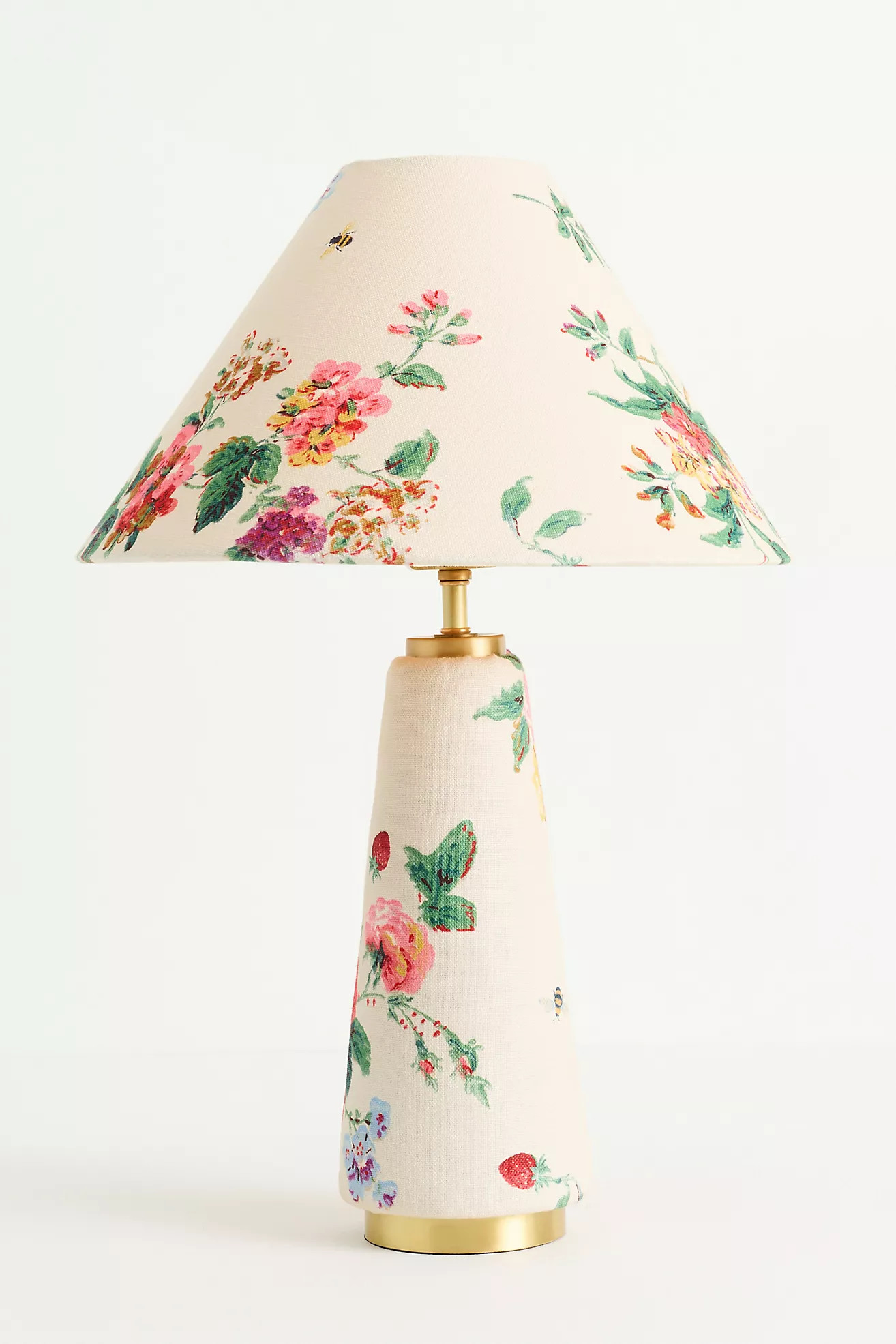 Lulu Printed Fabric Upholstered Empire Table Lamp | Anthropologie (US)