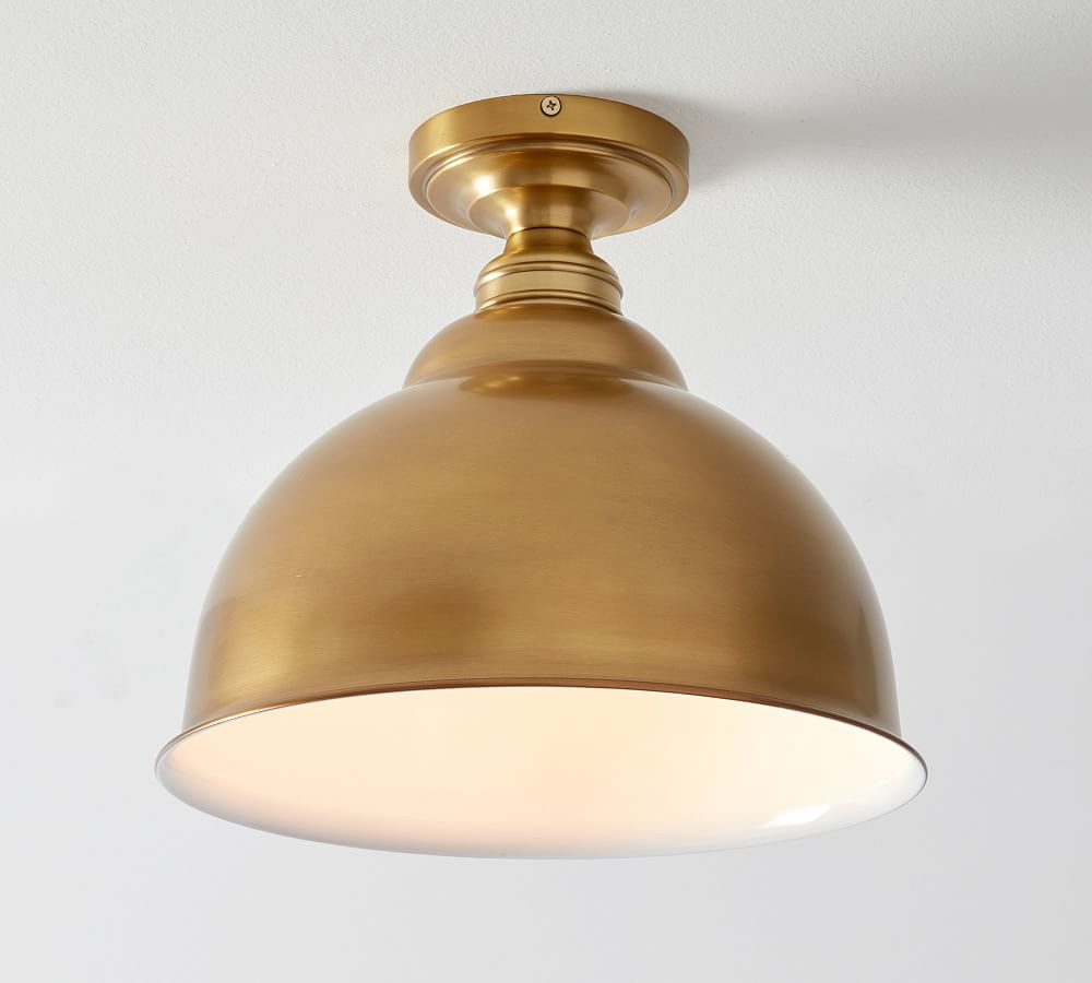 Metal Bell Flush Mount | Pottery Barn (US)