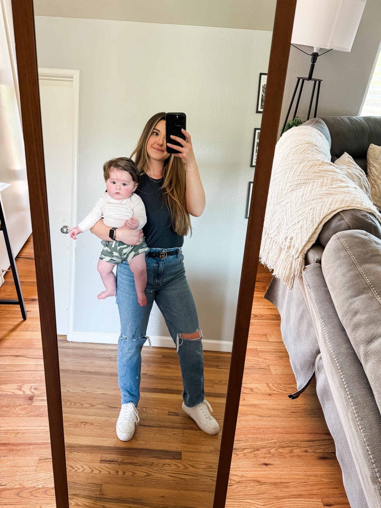 SAHM & SAHB birthday party outfit 
Abercrombie jeans: 26 
Abercrombie top: small 


#LTKbaby #LTKstyletip