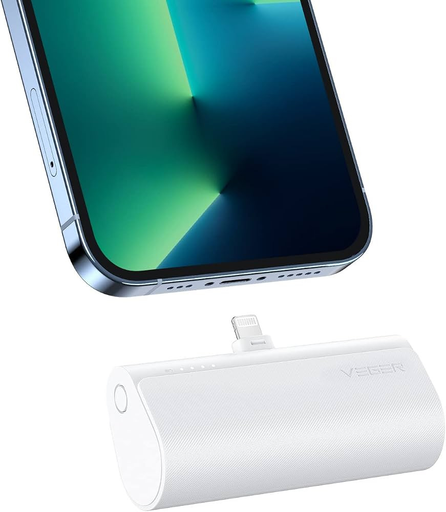 VEGER Mini Portable Charger for iPhone, 5000mAh 20W PD Fast Charging Battery Pack, Cordless Porta... | Amazon (CA)