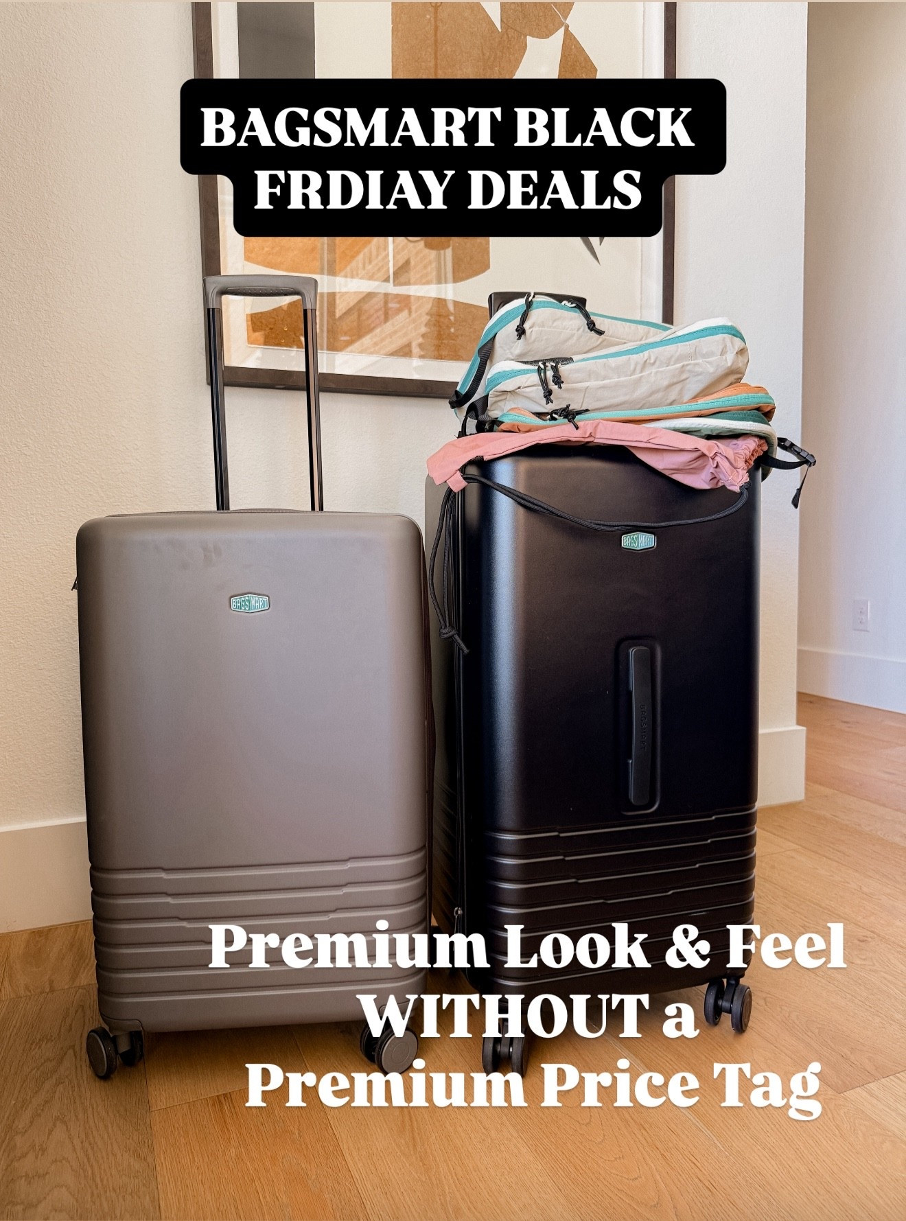 This luggage has it all!  The new 30” trunk is gonna be my favorite!
All Black Friday deals are live. 
You can always use code BWC10 for 10% off. Code doesn’t stack. 

#Ad #BAGSMART @bagsmart_official