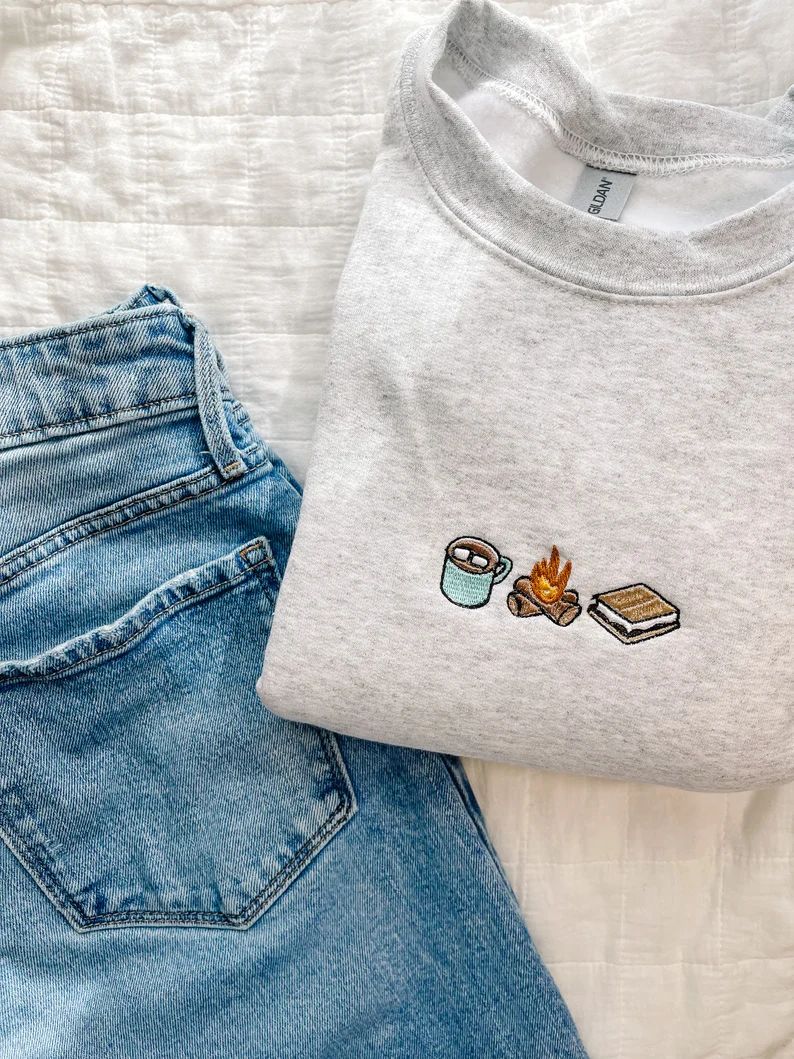 S'Mores Trio Embroidered Crewneck | Etsy (US)