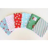 Santa & Snowman Fabric Bundle/Christmas | Etsy (US)
