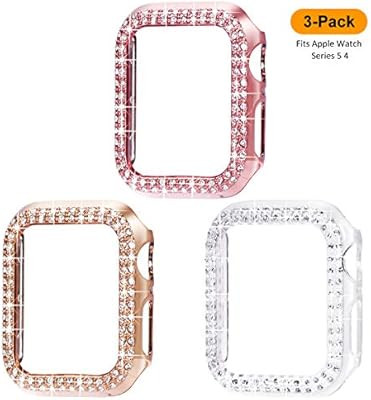 Surace 38mm Case Compatible for Apple Watch Case, Bling Frame Protective Case Compatible for iWat... | Amazon (US)