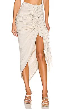 Just BEE Queen Tulum Skirt in Oatmeal from Revolve.com | Revolve Clothing (Global)