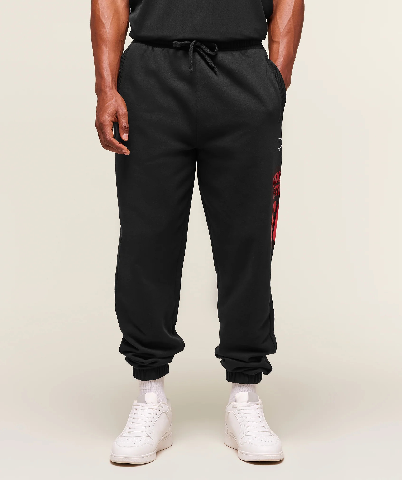 Gymshark Varsity Oversized Joggers - Black | Gymshark EU