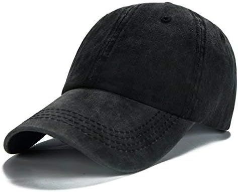 Edoneery Men Women Plain Cotton Adjustable Washed Twill Low Profile Baseball Cap Hat(A1008) | Amazon (US)