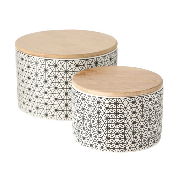 Constellation 2 Piece Kitchen Canister Set | Wayfair North America