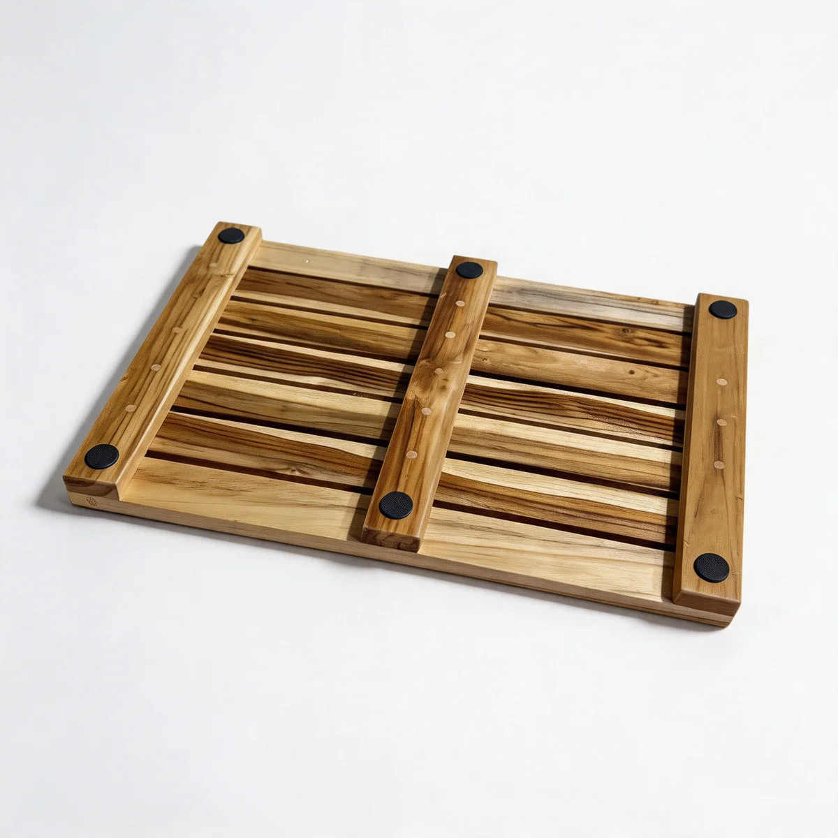 Petties Bathroom Anti-Slip Teak Wood Mat | Wayfair North America