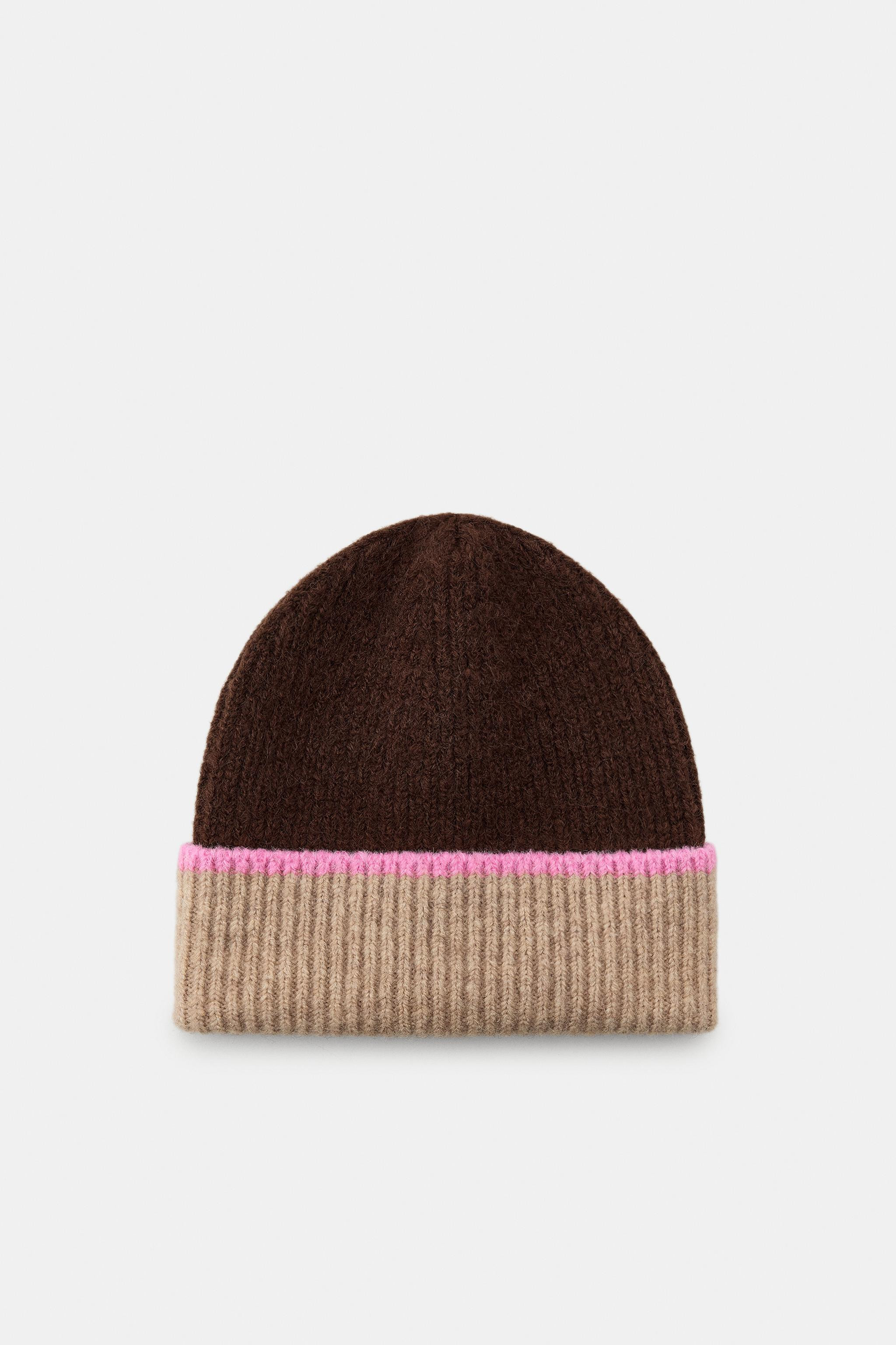CONTRAST TURN-UP BEANIE | Zara AU
