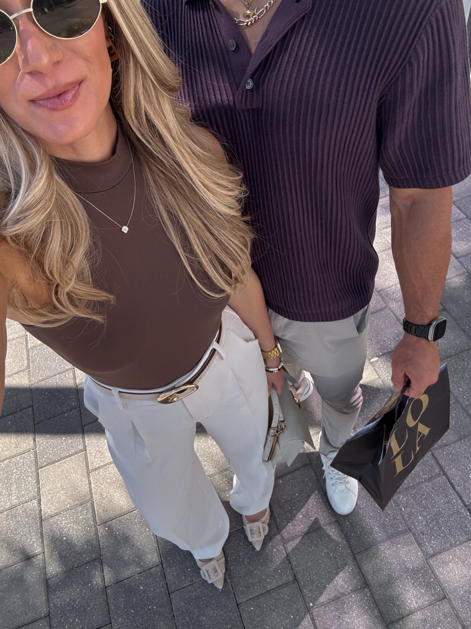 His & her style wearing target bodysuit and wide leg pants, Abercrombie shirt and lululemon pants for him 

Small in bodysuit, 2 in pants

Pro tip: Turned my brown Amazon belt inside out for the cream color!

Target style, target fashion, weekend style, February fashion, elevated outfit


#LTKStyleTip #LTKWorkwear #LTKFindsUnder50