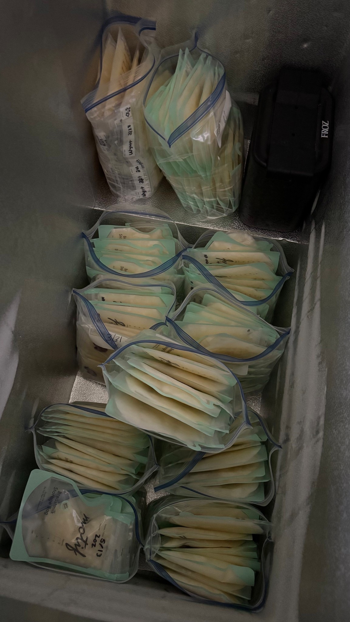 Shoutout to Chandler for finding us a deep freeze! Our main freezer was literally overflowing with milk so we got a deep freeze so my supply could last longer! Linking some breastfeeding favs

#LTKKids #LTKFamily #LTKBaby