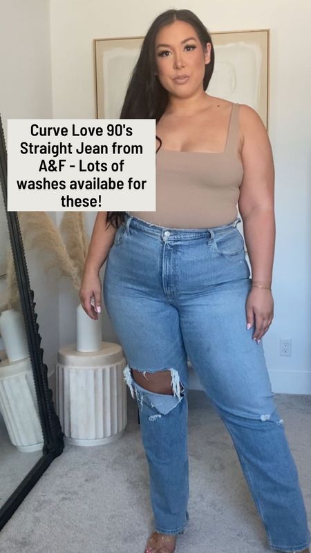 I’m obsessed with the Curve Love line at Abercrombie, especially the 90s straight jeans! They hug all the right places, are comfortable enough to wear all day and are at a great price point for quality denim. 🙌🏼 Midsize Fashion | Denim | High Rise Denim | Distressed Jeans | Straight Jeans

#LTKcurves #LTKunder100 #LTKstyletip