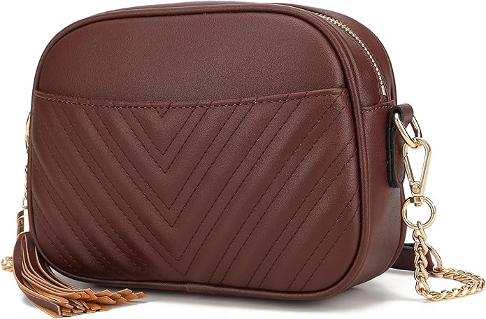 Lola Mae Quilted Crossbody Bag, Trendy Design Shoulder Purse | Amazon (US)