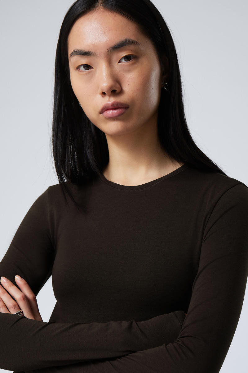 Slim Fitted Long Sleeve | Weekday