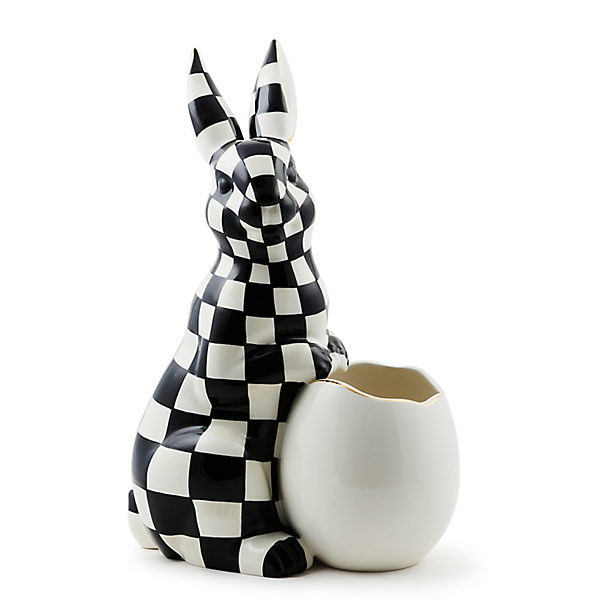 MacKenzie-Childs White Rabbit Ceramic Large Bunny Vase | MacKenzie-Childs