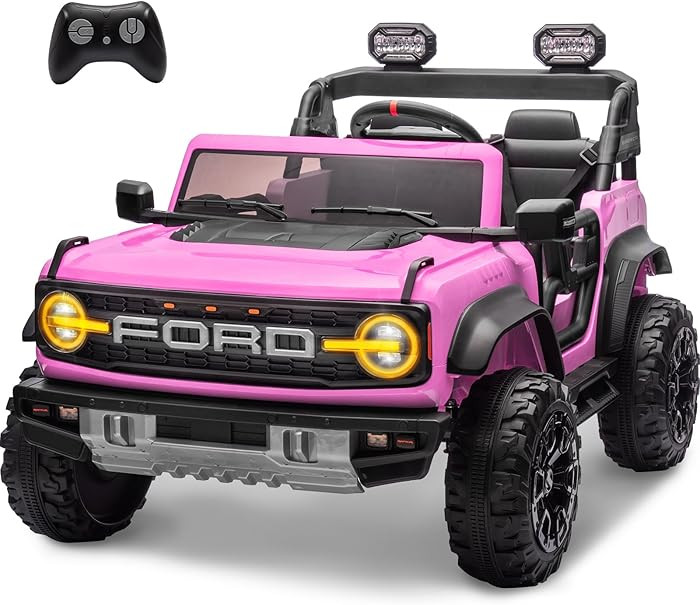 ENYOPRO 24V Ride On Toys for Big Kids, Licensed Ford Bronco Raptor 2 Seater Kids Electric Vehicle... | Amazon (US)
