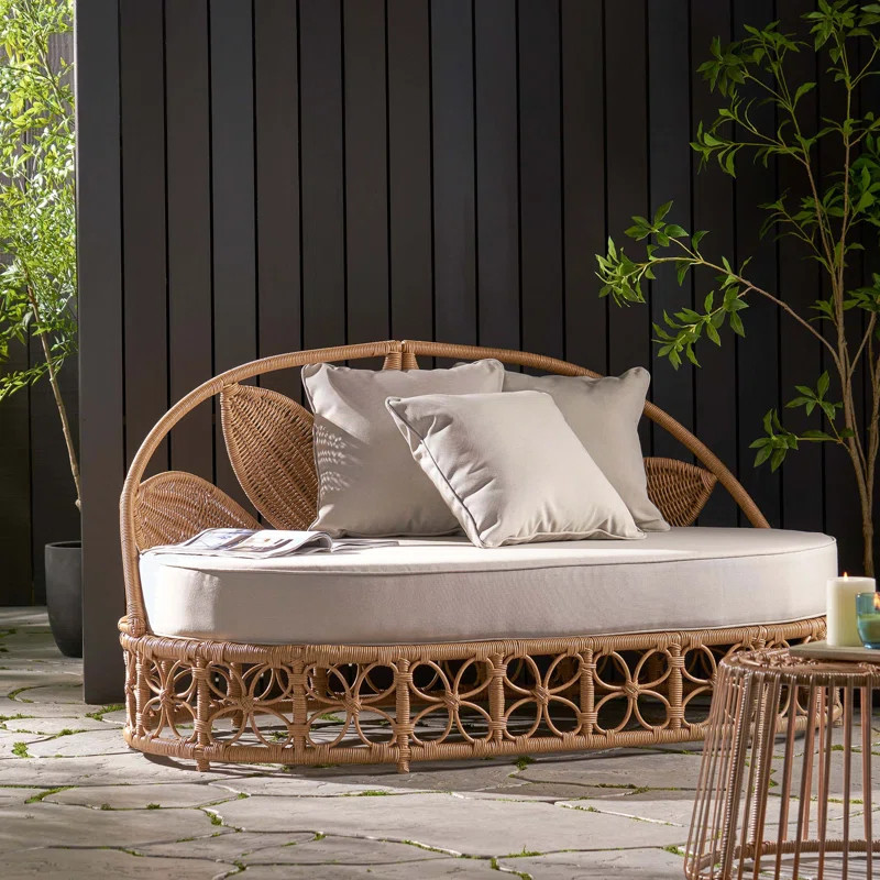 Atia 60'' Polyethylene (PE) Wicker Outdoor Patio Daybed | Wayfair North America