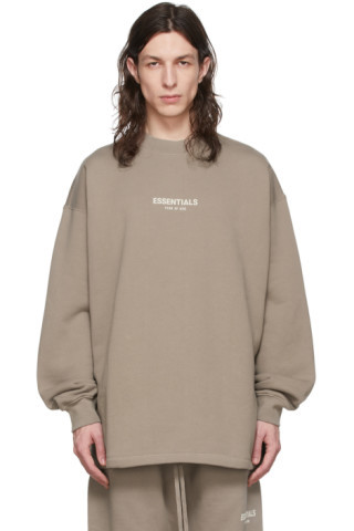 Taupe Cotton Sweatshirt | SSENSE