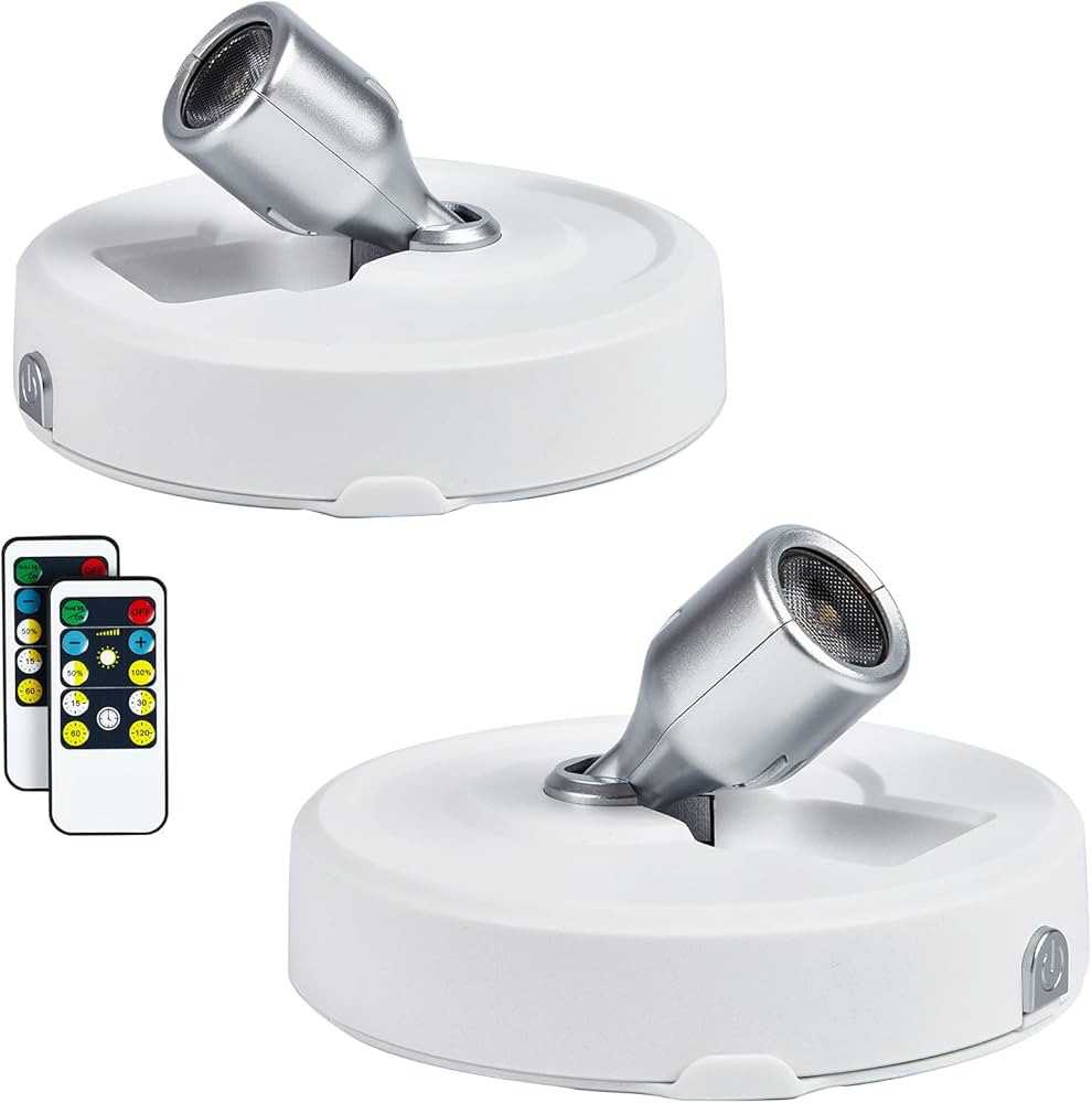 HOFUY Wireless Spot Light, Battery Operated Picture Lights Mini Accent Lights Indoor with Remote,... | Amazon (US)