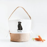 Dog Toy Basket, Easter Basket For Dog, Personalized Bag, Black Lab, Gift For | Etsy (US)