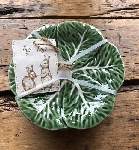Maxcera Green Cabbage Appetizer Tidbit Plates 6”  ~ Set of 4 ~ New  | eBay | eBay AU