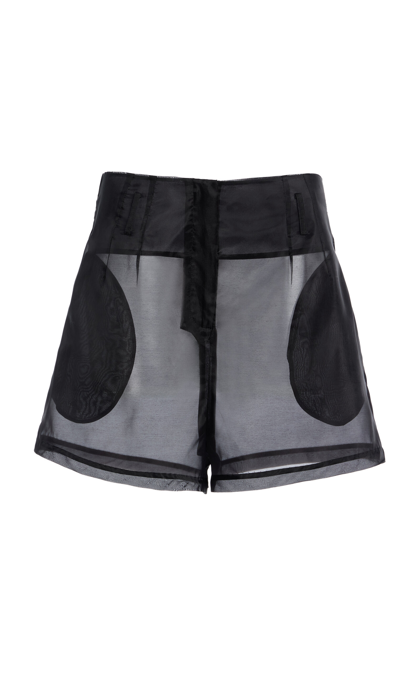 The Frankie Shop - Lise Silk-Blend Chiffon Shorts - Black - S - Moda Operandi | Moda Operandi (Global)