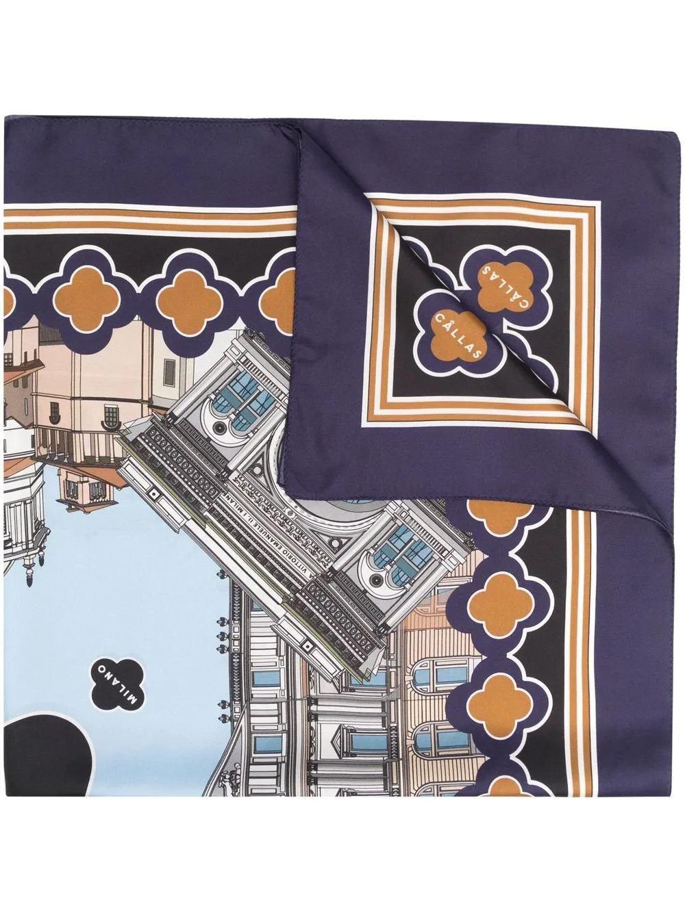 graphic-print silk scarf | Farfetch Global