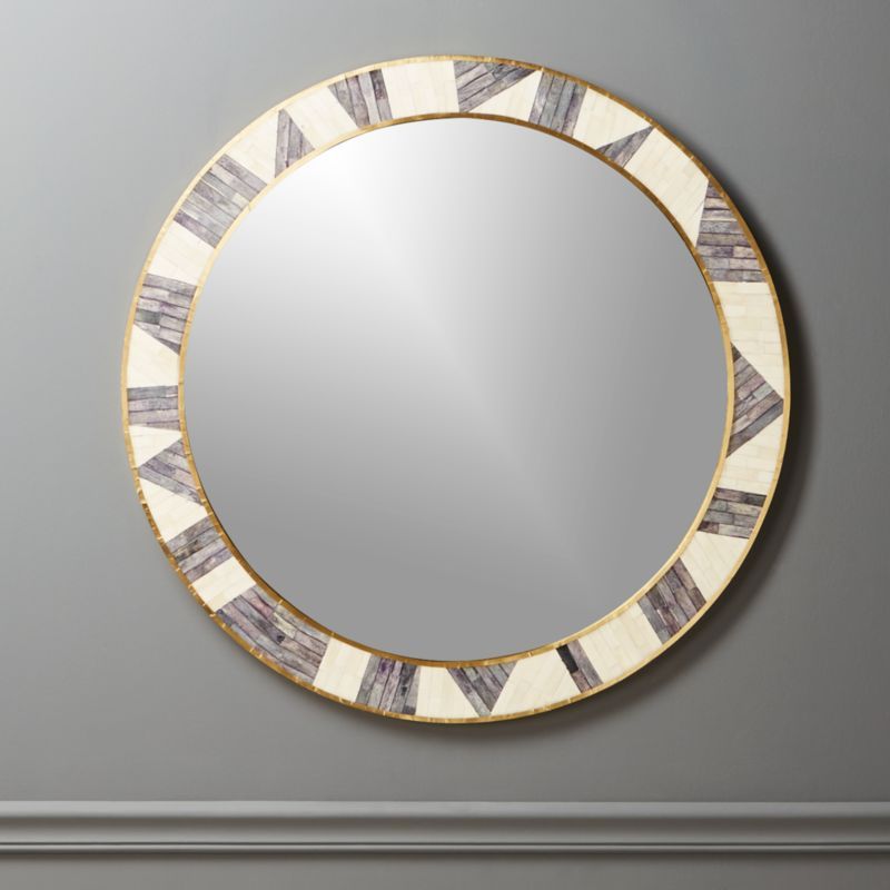 Grace Bone Inlay Mirror 32" + Reviews | CB2 | CB2