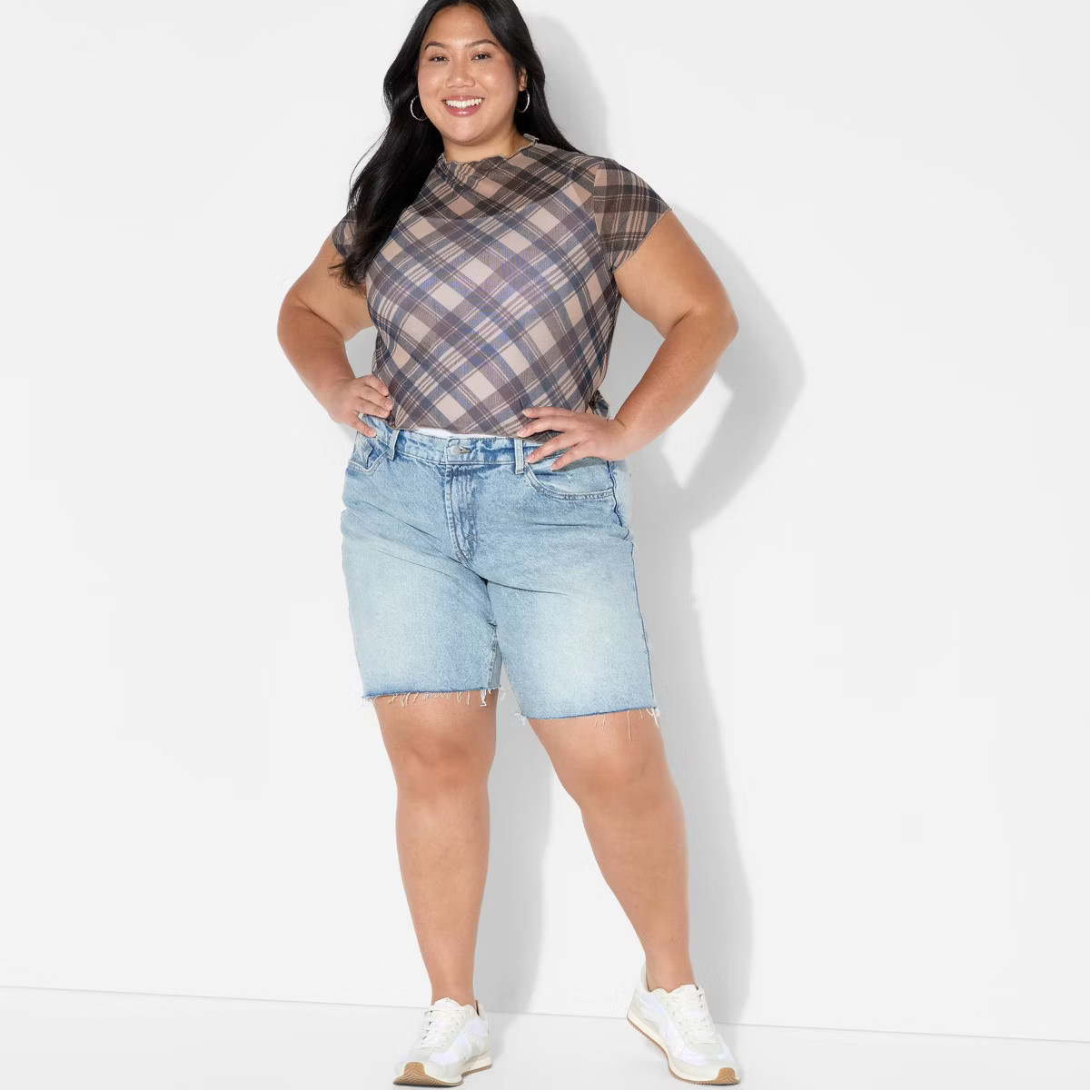 Women's Printed Cap Sleeve Ruff-Collar Blouse - Wild Fable™ | Target