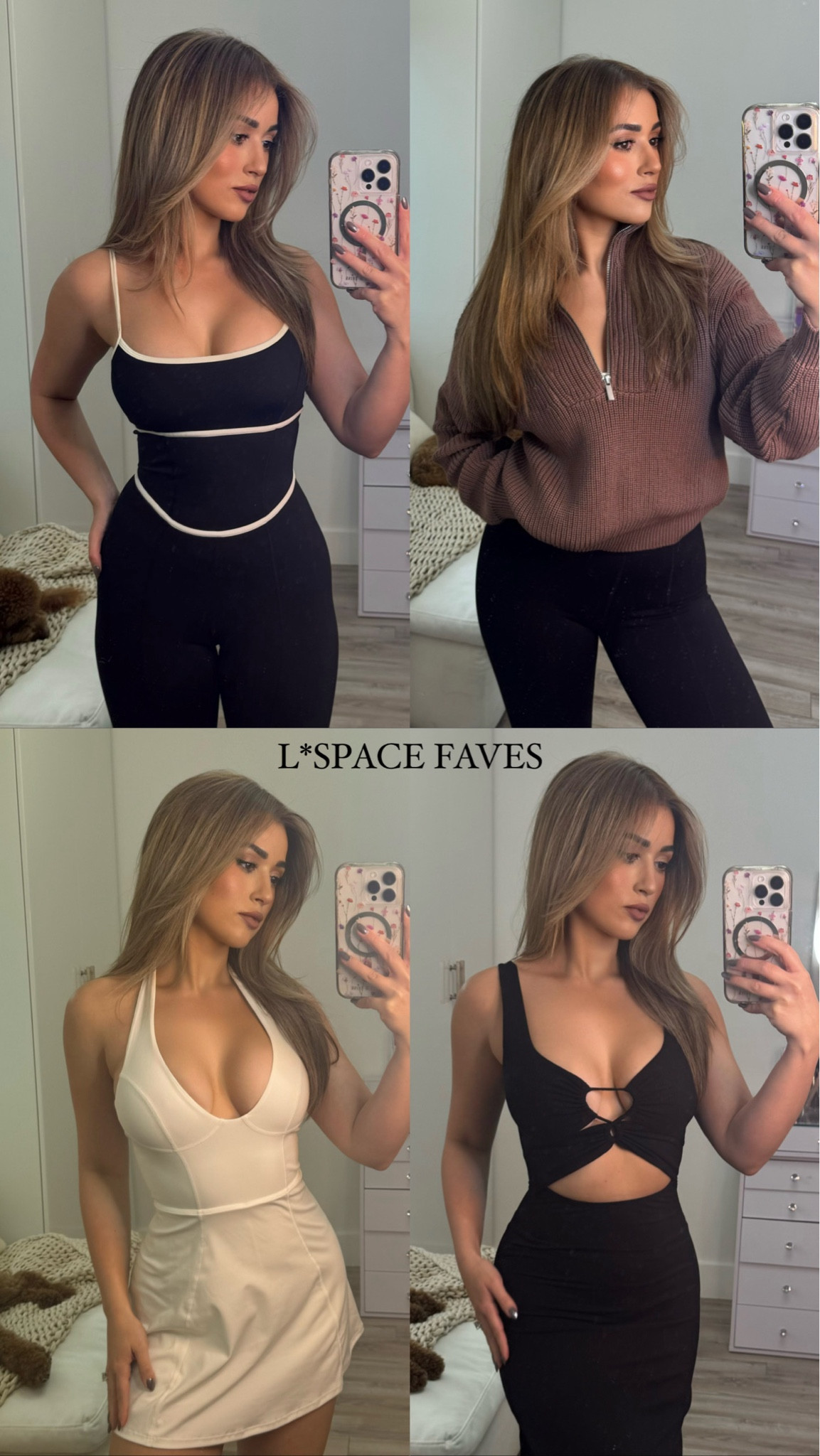 L*Space haul 🖤 I love wearing loungewear for everyday. Wearing an XS in all of these, runs true to size! The black dress I already have in blue and I loved it so I had to get it in black, looks so good with heels for date night 🤞🏼

#LTKFitness #LTKStyleTip #LTKActive