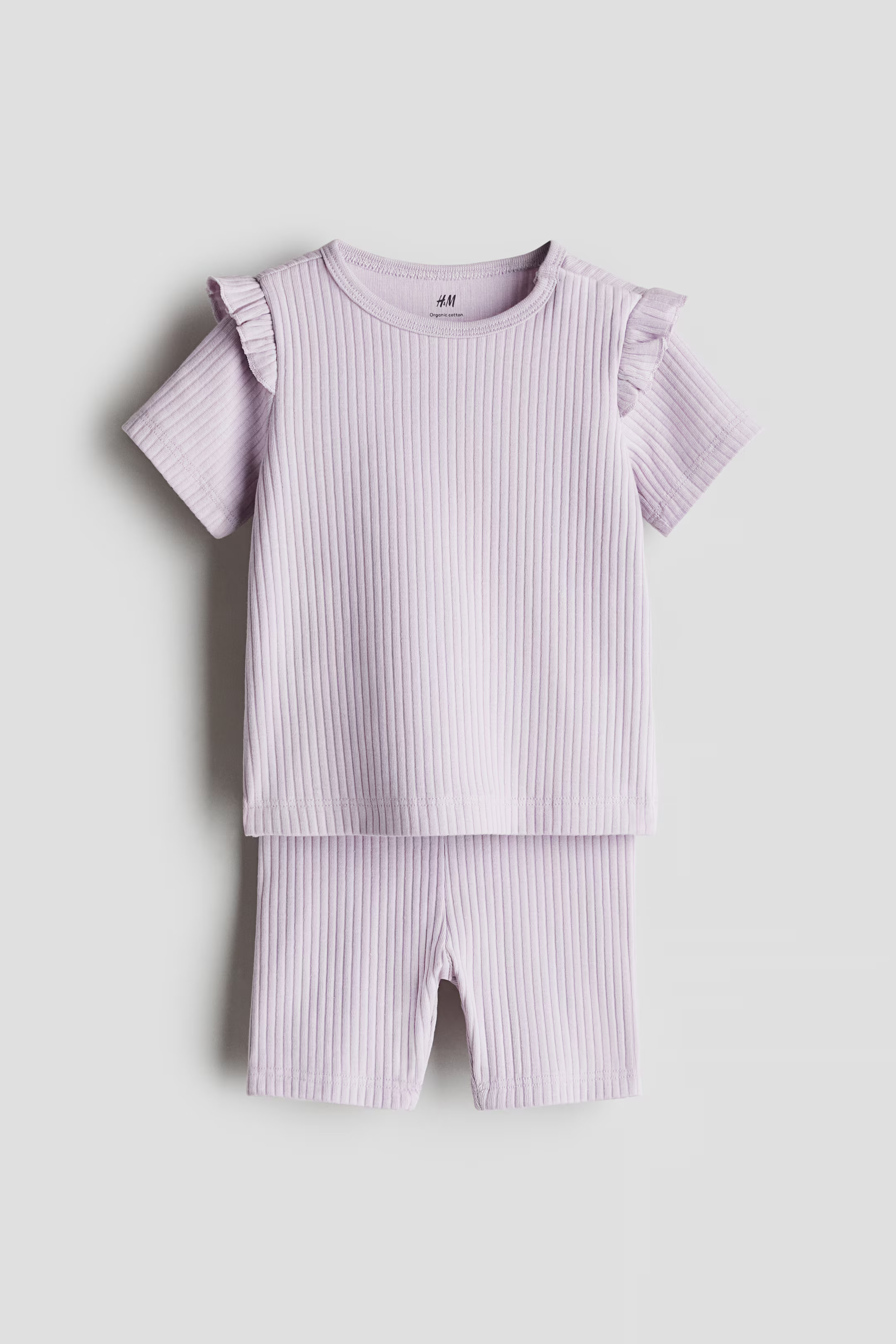 2-piece Ribbed Cotton Set | H&M (US + CA)