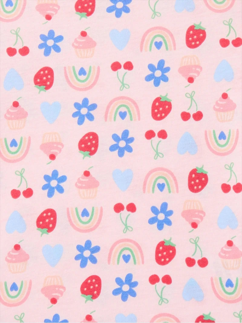 Wonder Nation Toddler Girls Tee with Short Sleeves, Sizes 18M-5T | Walmart (US)