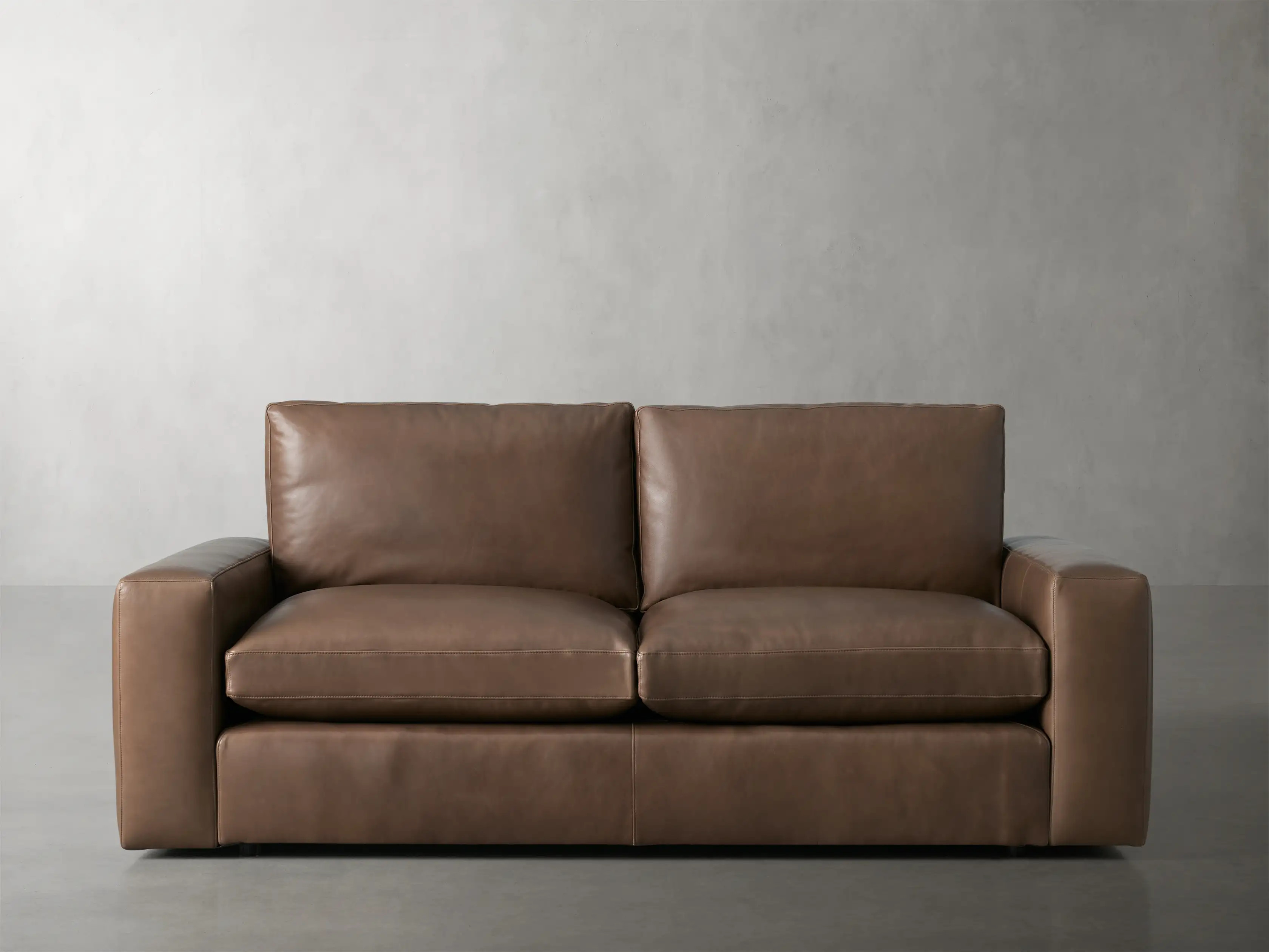 Kipton Wide Arm Leather Sofa | Arhaus
