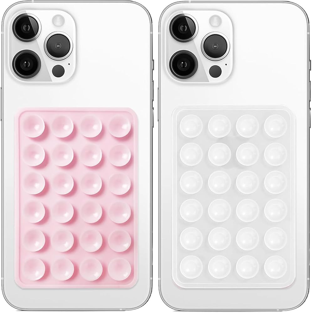 Anteel 2 Pack Silicone Suction Phone Case Mount, Non Slip Sticky Grip, Silicon Adhesive Suction C... | Amazon (US)