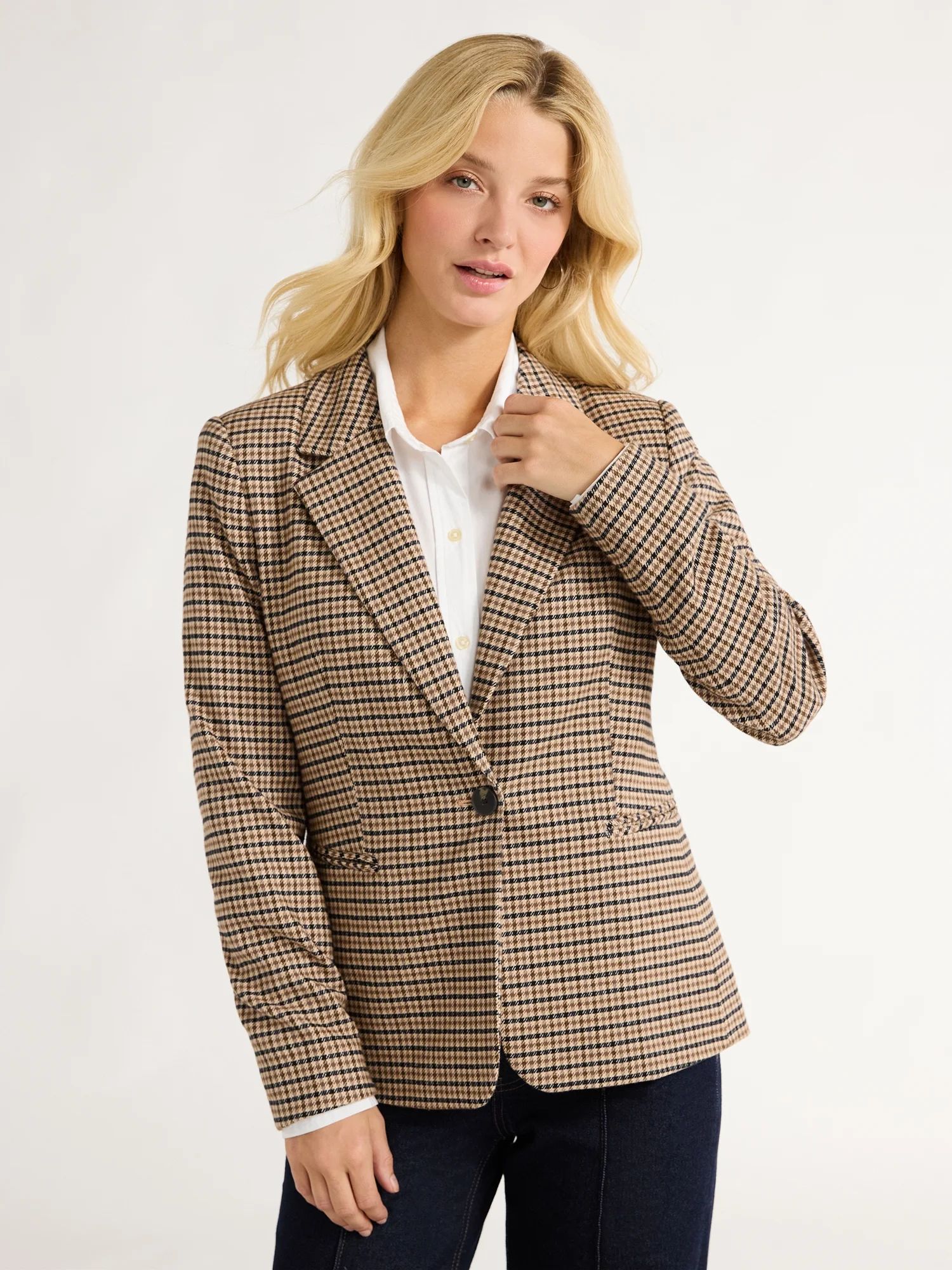 Free Assembly Women’s Single Breasted Blazer, Sizes XS-XXL | Walmart (US)