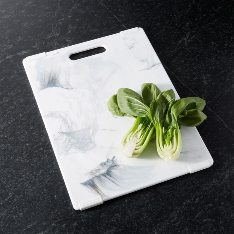 Jelli Reversible Marble 14.5"x11" Cutting Board + Reviews | Crate and Barrel | Crate & Barrel