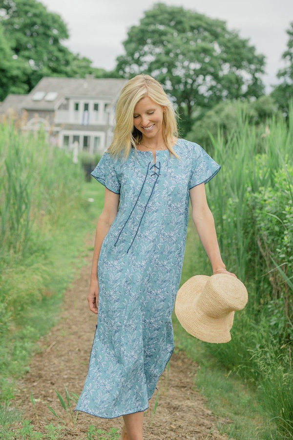 Safari Toile Long Caftan | Tuckernuck (US)